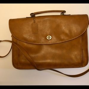 SALE!! Vintage  Lorenzo Leather Briefcase